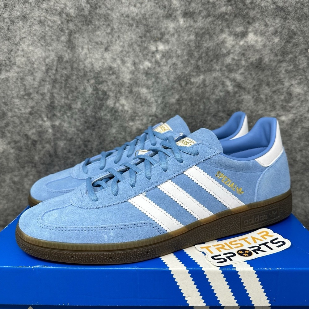 Adidas Originals Handball Spezial Shoes Mens Size 10.5 Light Blue Suede BD7632